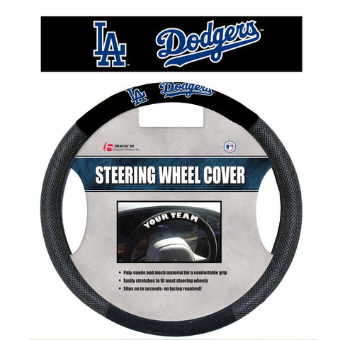 MLB Los Angeles Dodgers Poly-Suede Steering Wheel Cover