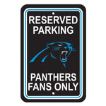 NFL Carolina Panthers Reserved Parking Sign