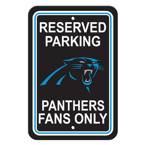 NFL Carolina Panthers Reserved Parking Sign