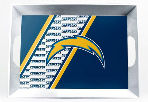 SAN DIEGO CHARGERS MELAMINE SERVING TRAY 18x12x3