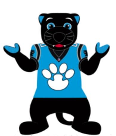 Carolina Panthers 7 Ft Tall Inflatable Mascot