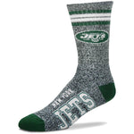 Men's New York Jets For Bare Feet Gray Got Marble Crew Socks