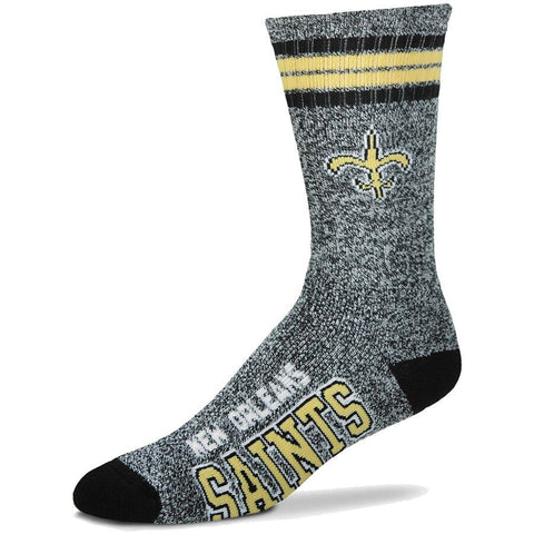 Men's New Orleans Saints For Bare Feet Gray Got Marble Crew Socks